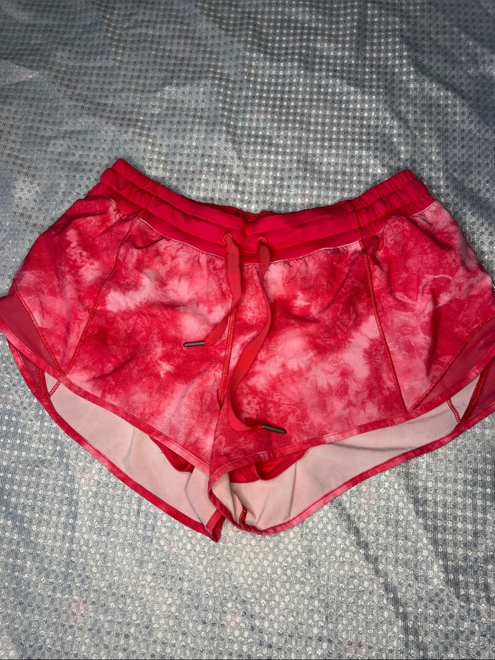 lululemon athletica Pink Tie-Dye Runner Shorts